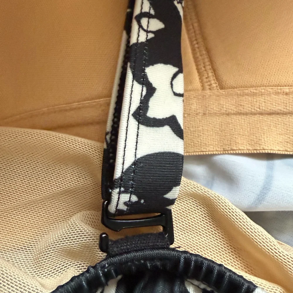 Lane Bryant Black and Tan Floral Swim Top - 28 - Picture 5 of 9